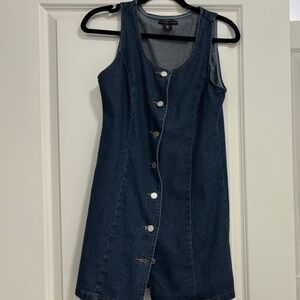 Women's Denim Button-Down Dress